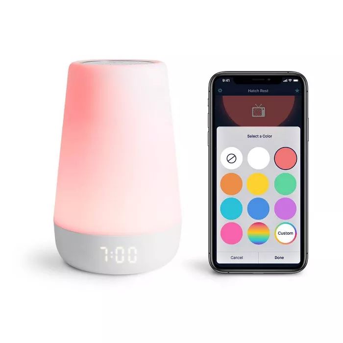 Hatch Rest Plus Sound Machine Night Light Time to Rise Audio Monitor | Target