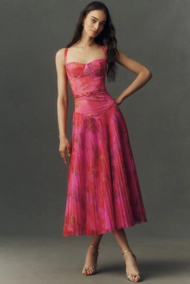 Hutch Belted Bustier Maxi Dress | Anthropologie (US)