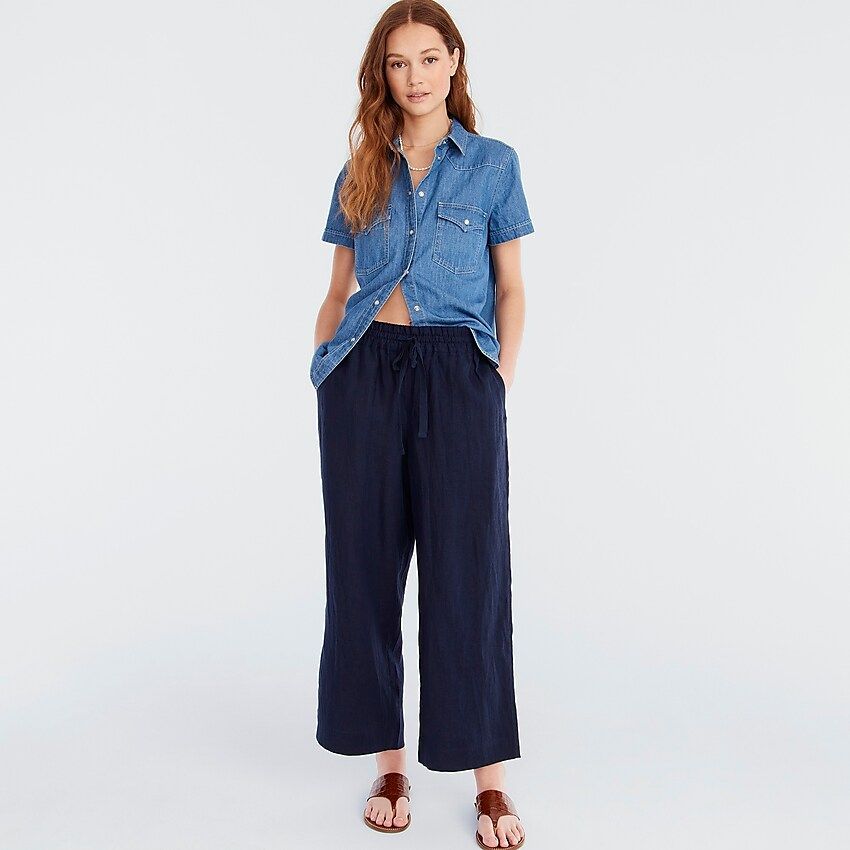 Wide-leg linen pant | J.Crew US