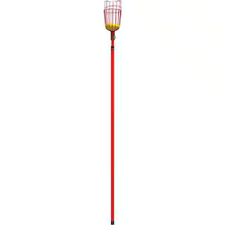 12 ft. L Reach Extendable Aluminum Handle Fruit Picker | The Home Depot