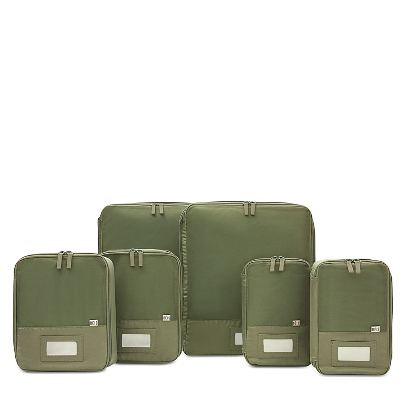 BEIS The Compression Packing Cubes, Set of 4 in Olive | Bloomingdale's (US)