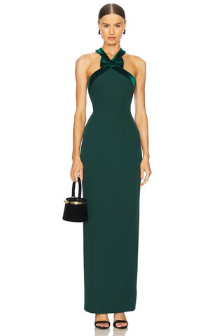 SAU LEE Eloise Gown in Evergreen from Revolve.com | Revolve Clothing (Global)
