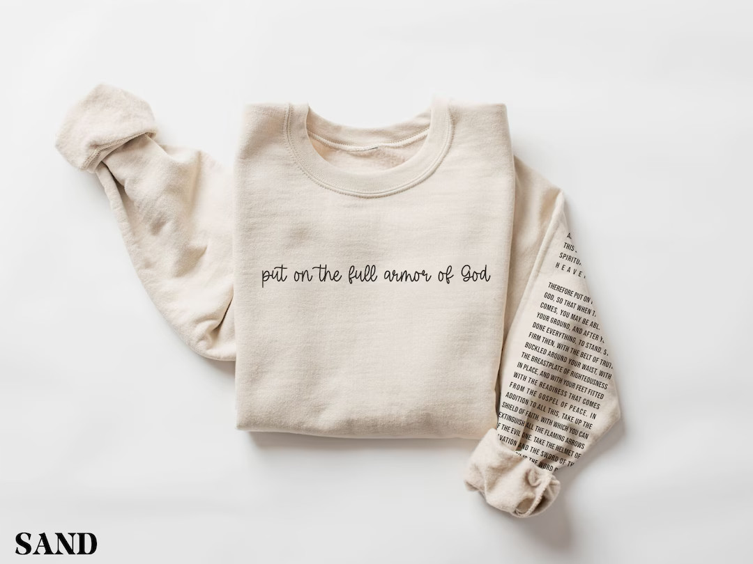 Christian Sweatshirt, Bible Verse Shirt, Religious Apparel, Faith Sweatshirt, Christian Crewneck,... | Etsy (US)