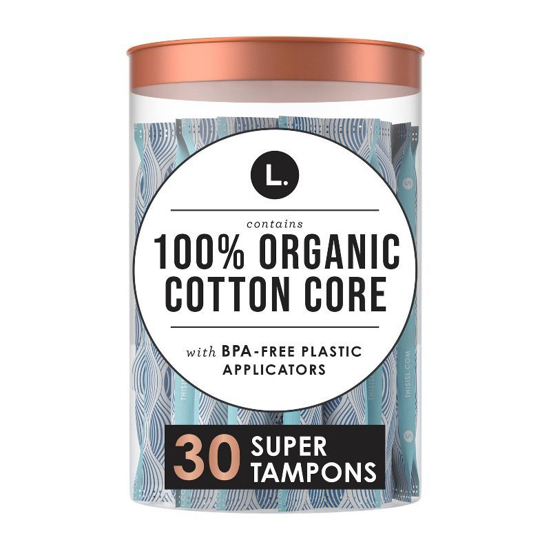 L . Organic Cotton Full Size Tampons - Super - 30ct | Target