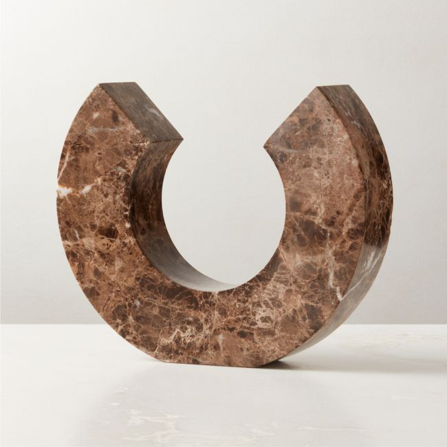 Ennis Brown Marble Sculpture | CB2