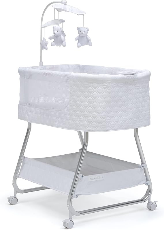 Delta Children Nod Bassinet - Smart Sleeper with Auto Glide Motion, Wi-Fi and Airflow Mesh - Comp... | Amazon (US)