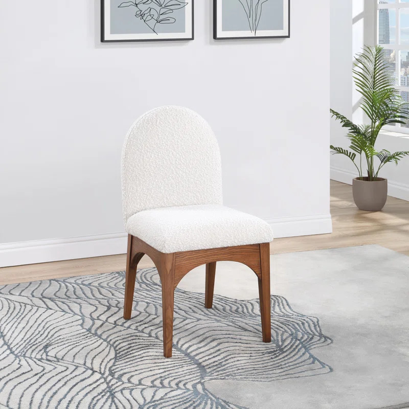 Calaya Boucle Fabric Upholstered Armchair | Wayfair North America