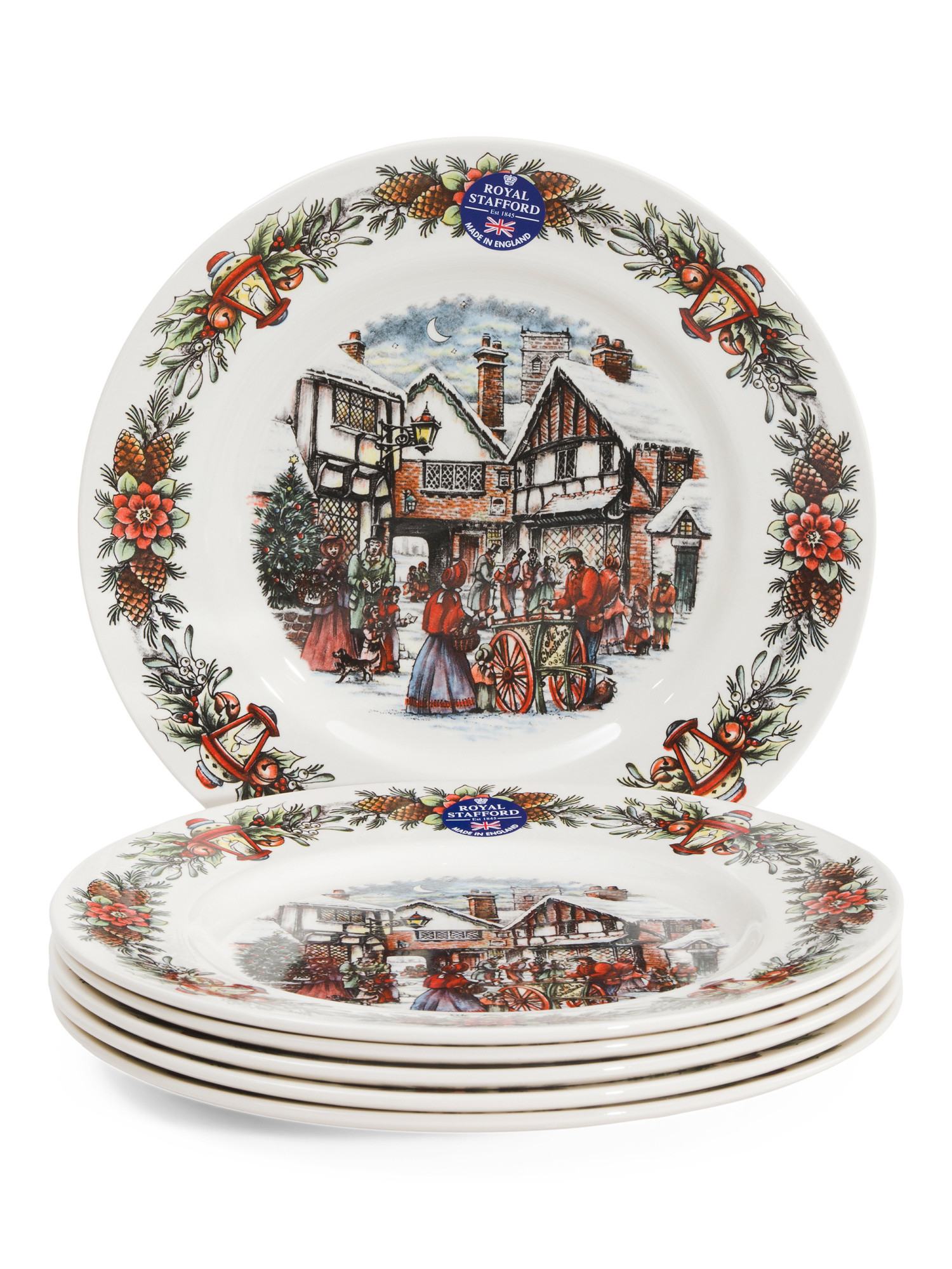 Set Of 6 Hot Chestnut Seller Dinner Plates | Kitchen & Dining Room | Marshalls | Marshalls