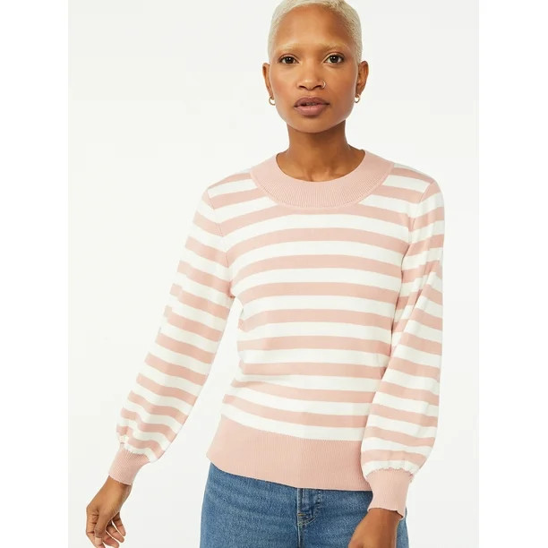 Free Assembly Women's Bubble Sleeve Sweater - Walmart.com | Walmart (US)