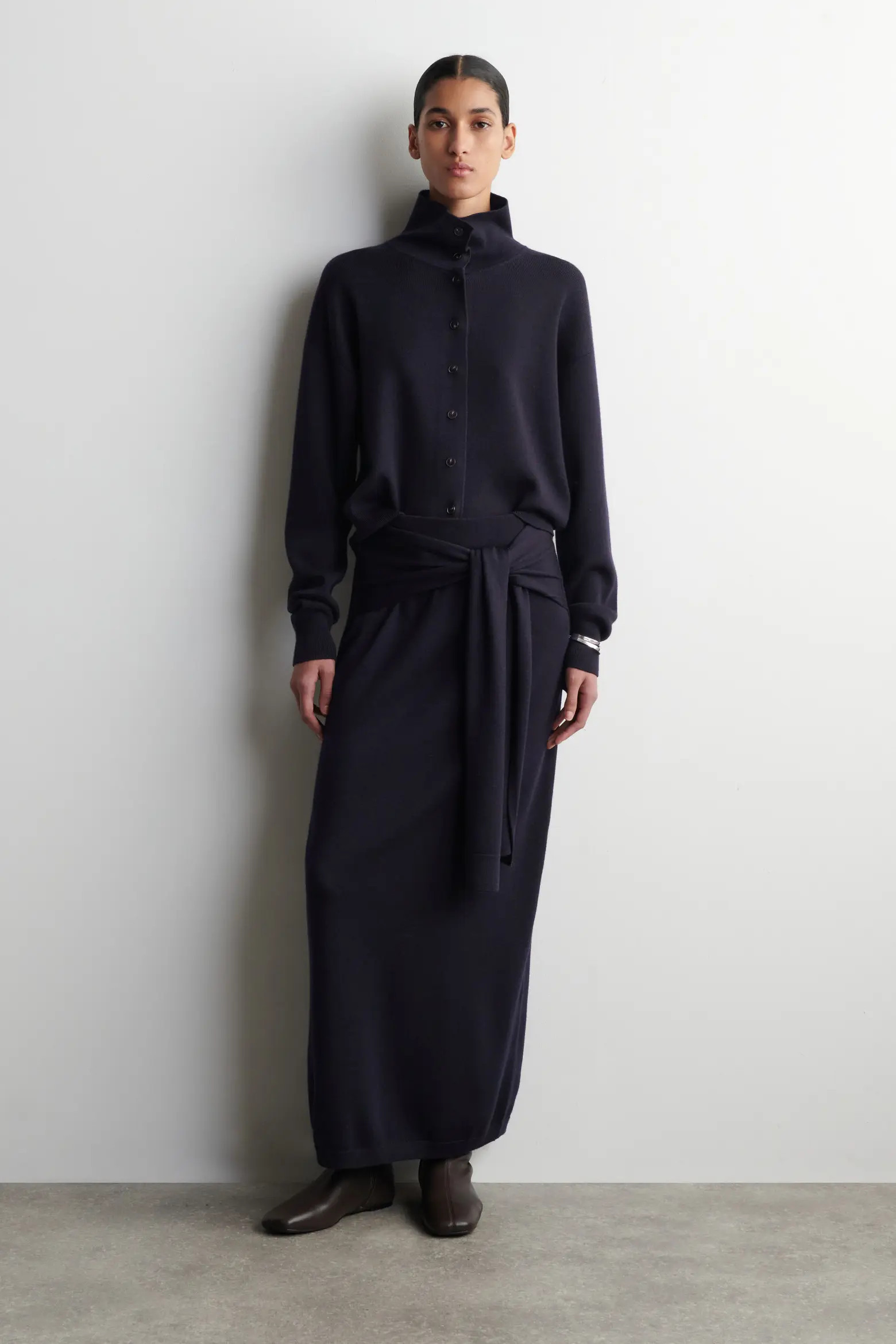 Tie-Waist Merino Wool Midi Skirt (Women) | Nordstrom | Nordstrom