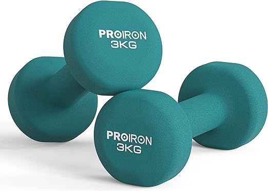 PROIRON Neoprene Dumbbell Home Exercise for Ladies Kids Arm Hand Weights Pilates Dumbbells in 1kg... | Amazon (UK)