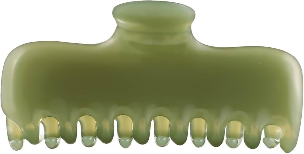 Large Hair Claw Clips for Women,3.8\u2019\u2019 Acetate Olive Green Hair Clip | Amazon (US)