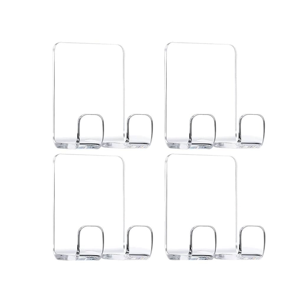 Clear Adhesive Hooks for Shower Wall Shaver Holder Razor Holder Storage Holders for Phone, Bathtu... | Amazon (US)