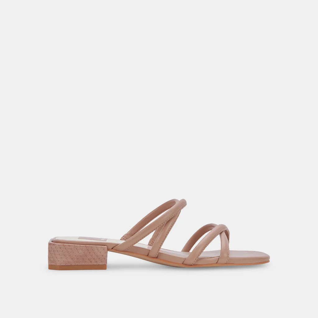 HAPI WIDE SANDALS CAFE LEATHER | DolceVita.com