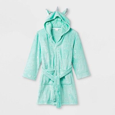 Girls' Unicorn Robe - Cat & Jack™ Green | Target