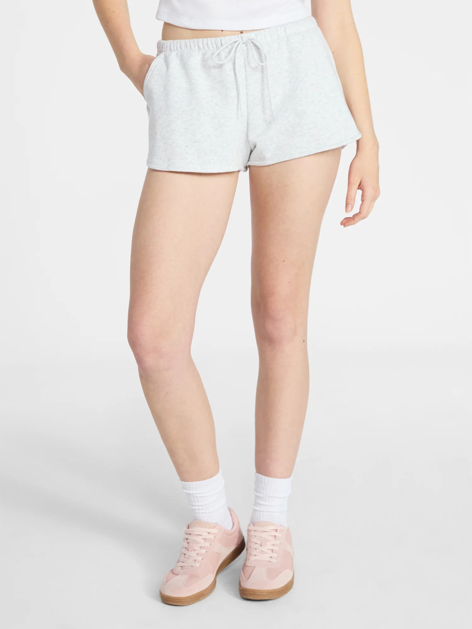 No Boundaries Fleece Dolphin Shorts, 2" Inseam, Women’s XXS-XXL | Walmart (US)