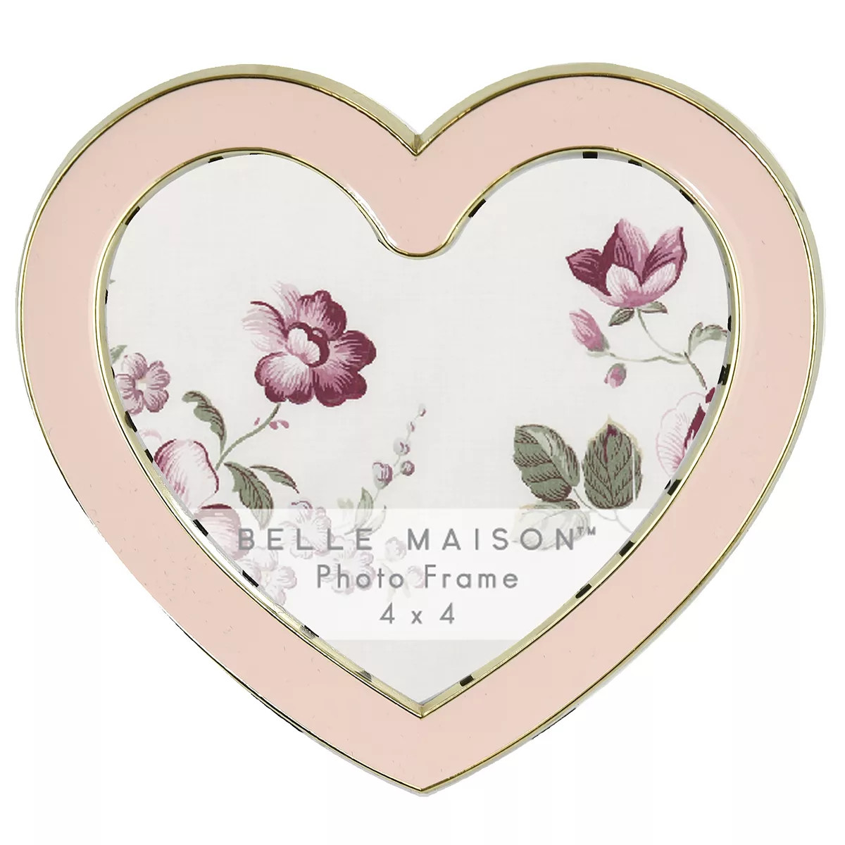 Belle Maison 4" x 4" Gold & Pink Heart Tabletop Frame | Kohl's