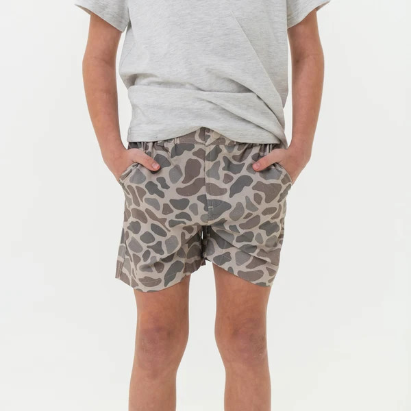 Burlebo Youth Everyday Shorts - Classic Deer Camo | Tennessee Jane