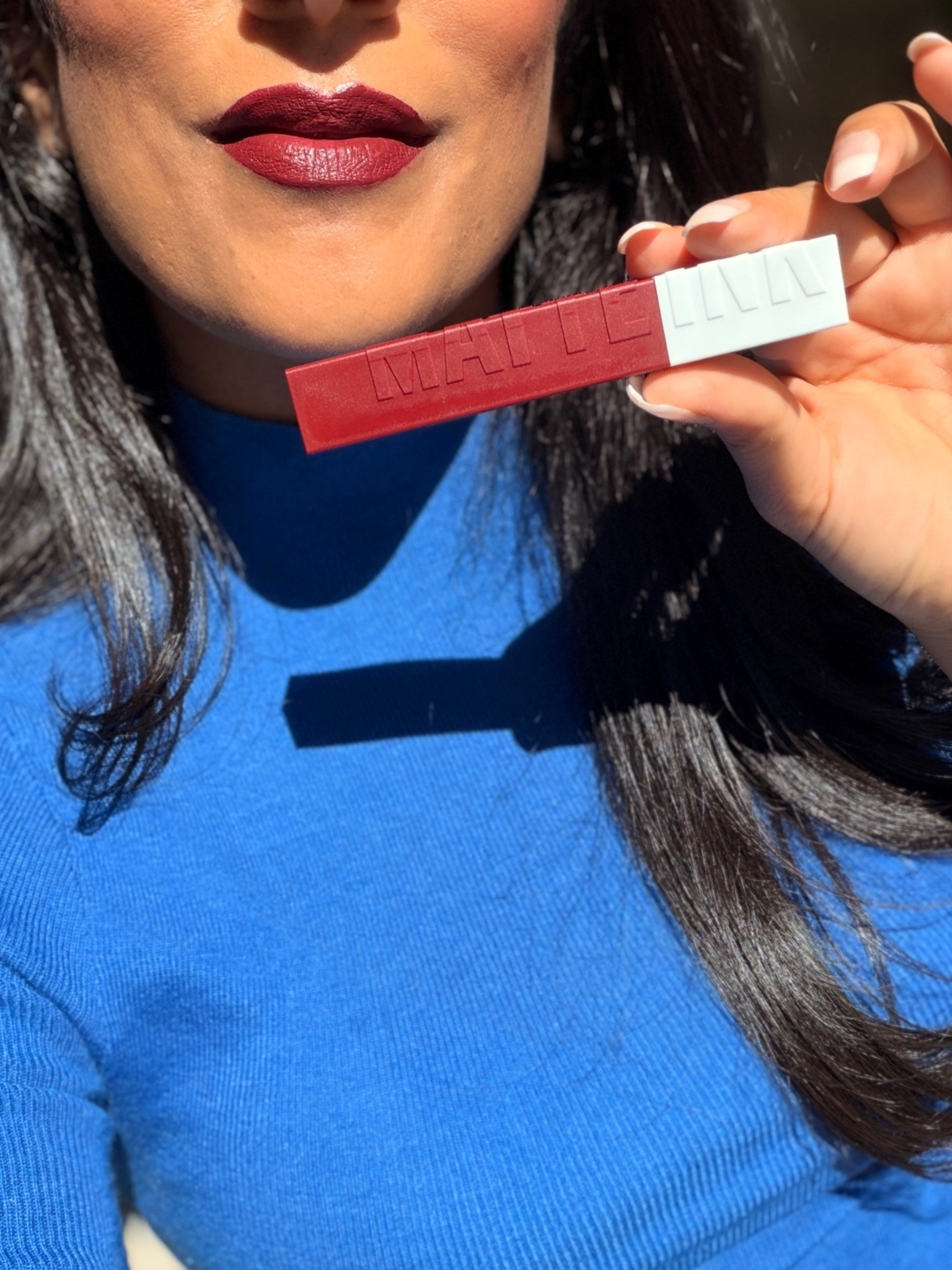 Perfect for the holidays and out has amazing stay power! Color: voyager