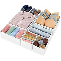 Drawer Organizer Clothes, 8 Pack Underwear Drawer Organizer, Foldable Closet Organizers and Storage  | Amazon (US)