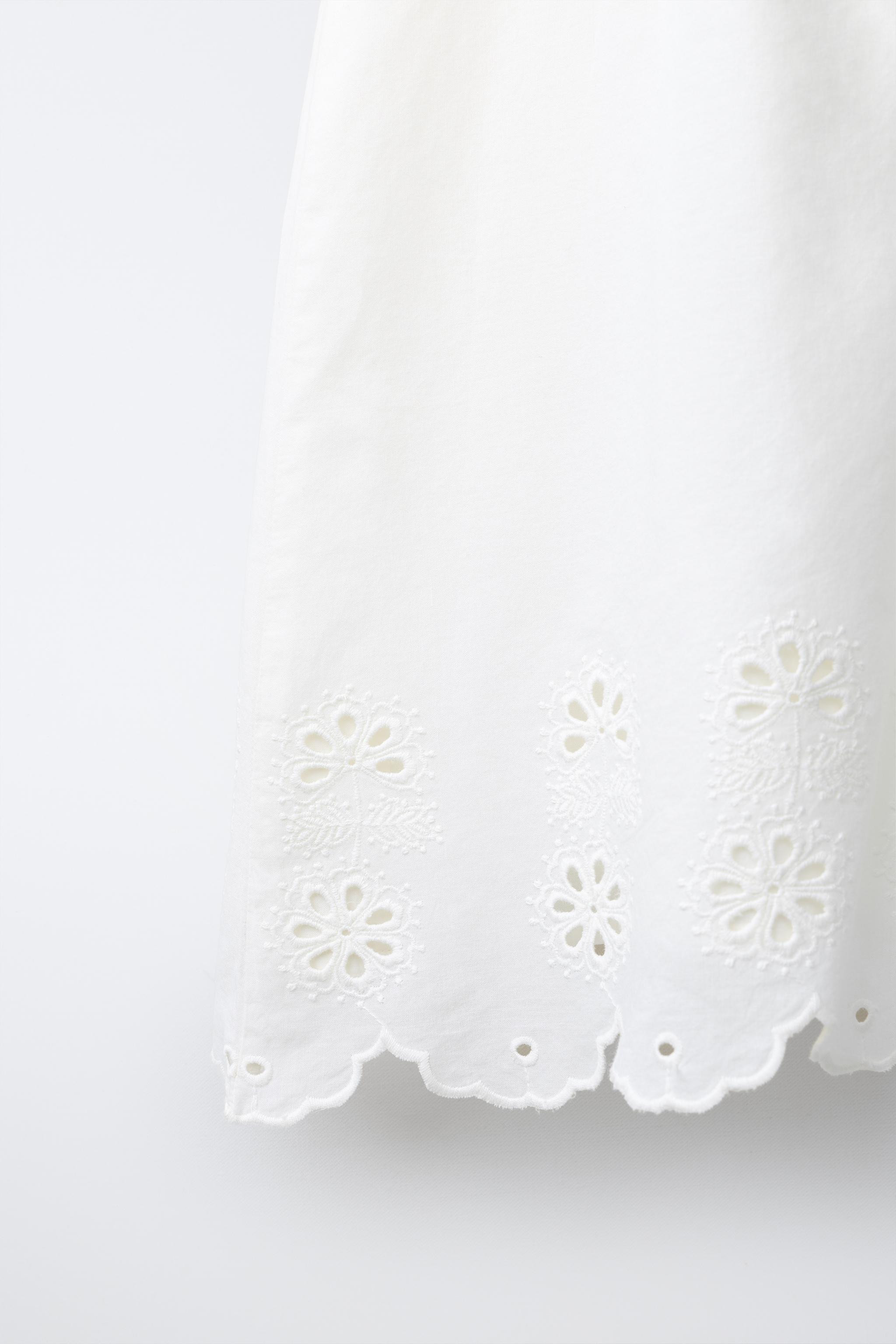 EMBROIDERED PETER PAN COLLAR SHORT JUMPSUIT | Zara UK