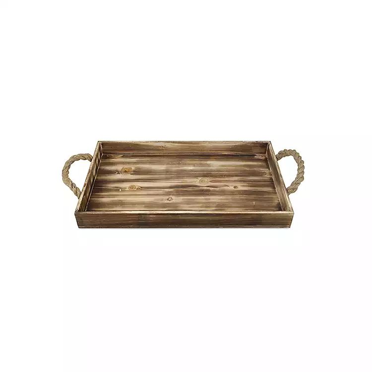 Wooden Tray with Rope Handles | Kirkland's Home