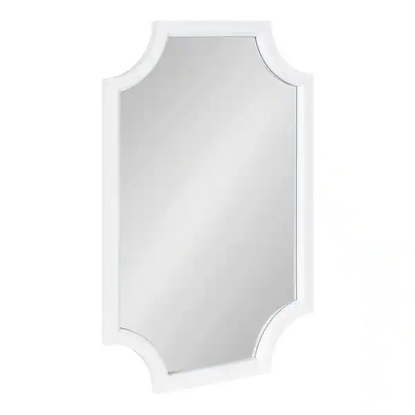 Kate and Laurel Hogan Scalloped Wood Framed Mirror - Overstock - 19975641 | Bed Bath & Beyond