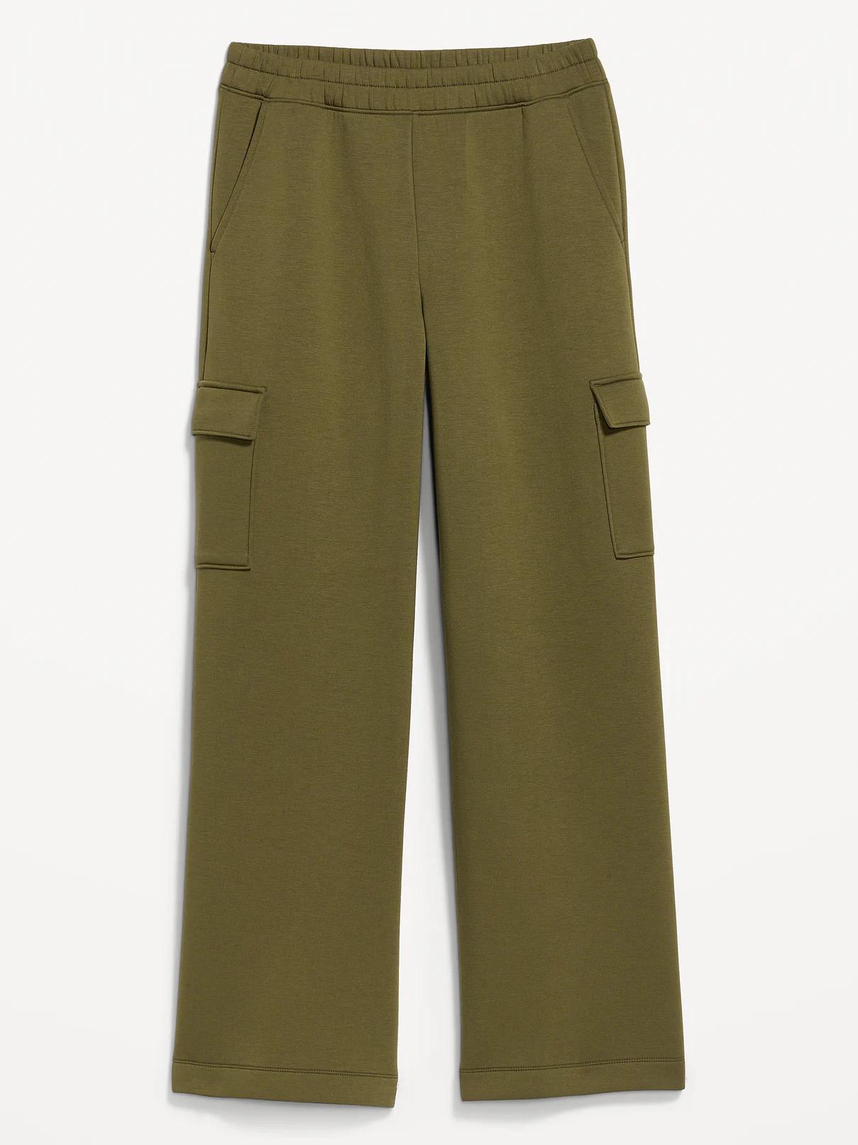 High-Waisted Bounce Fleece Wide-Leg Cargo Sweatpants | Old Navy (US)