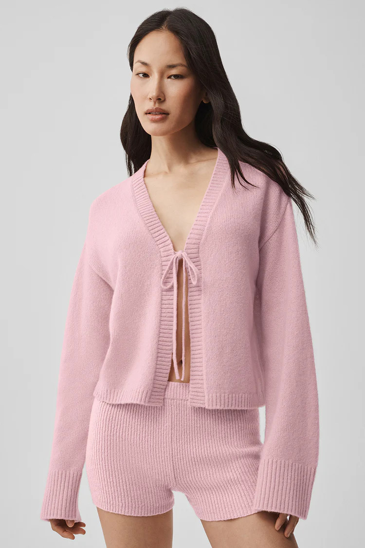 Wool Cashmere New Class Tie Cardigan | Alo Yoga (US)