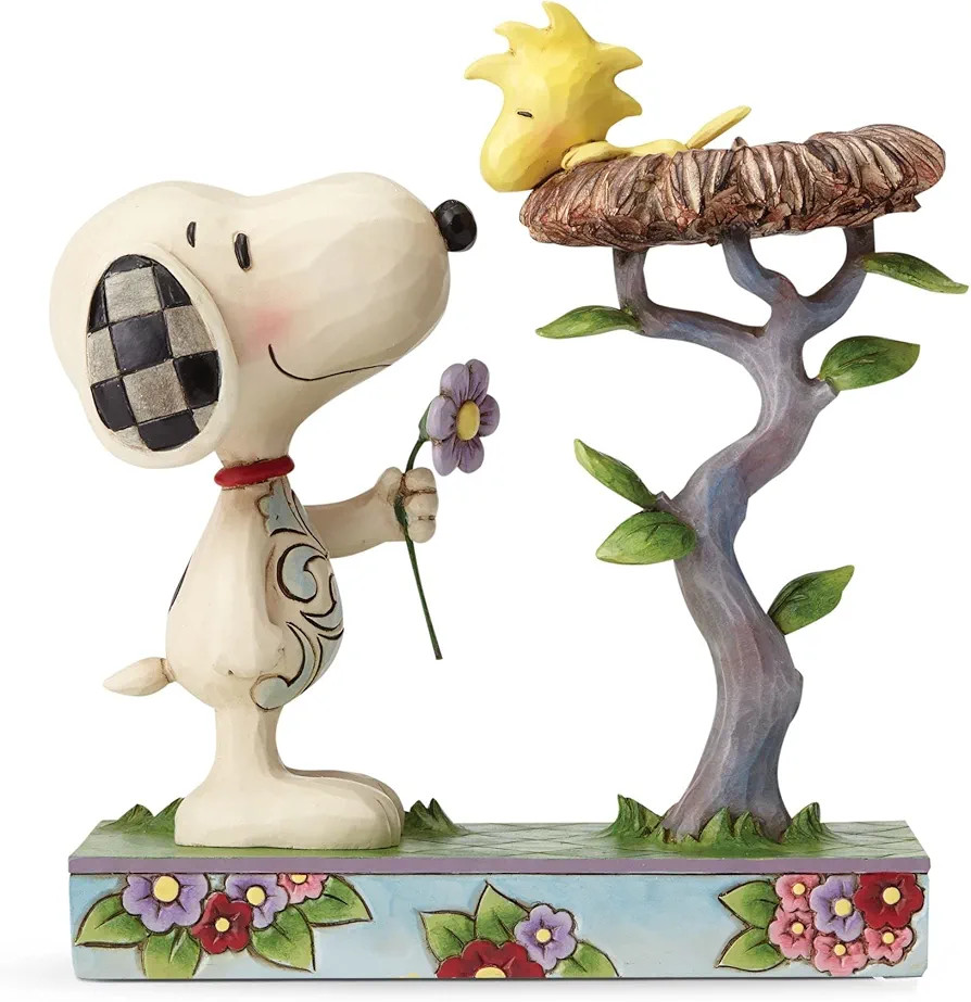 Enesco Estatueta Peanuts por Jim Shore, Snoopy com Woodstock no Ninho, 17 cm, multicolorido | Amazon (BR)