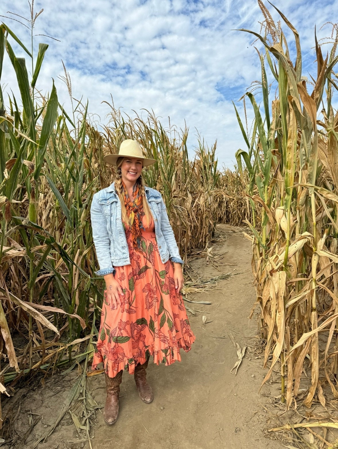 I survived the corn maze! 😜🌽🌽🌽

fall outfit | cowboy boots | cowboy hat | floral dress | fall dress | denim jacket | cowgirl #LTKHalloween 

#LTKFallSale #LTKOver40 #LTKSeasonal