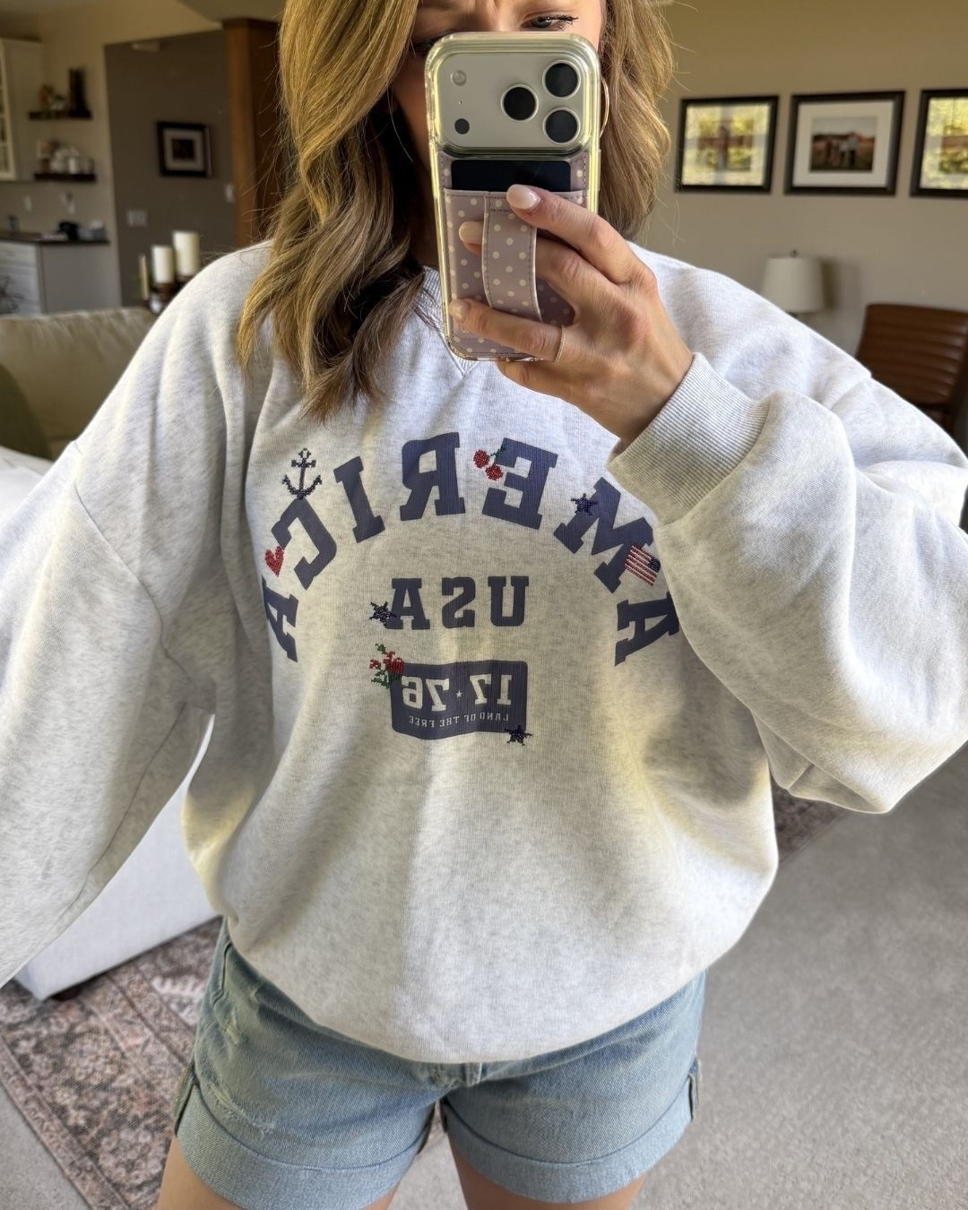 Patriotic sweatshirt for summer!! $25!

#LTKfoodie