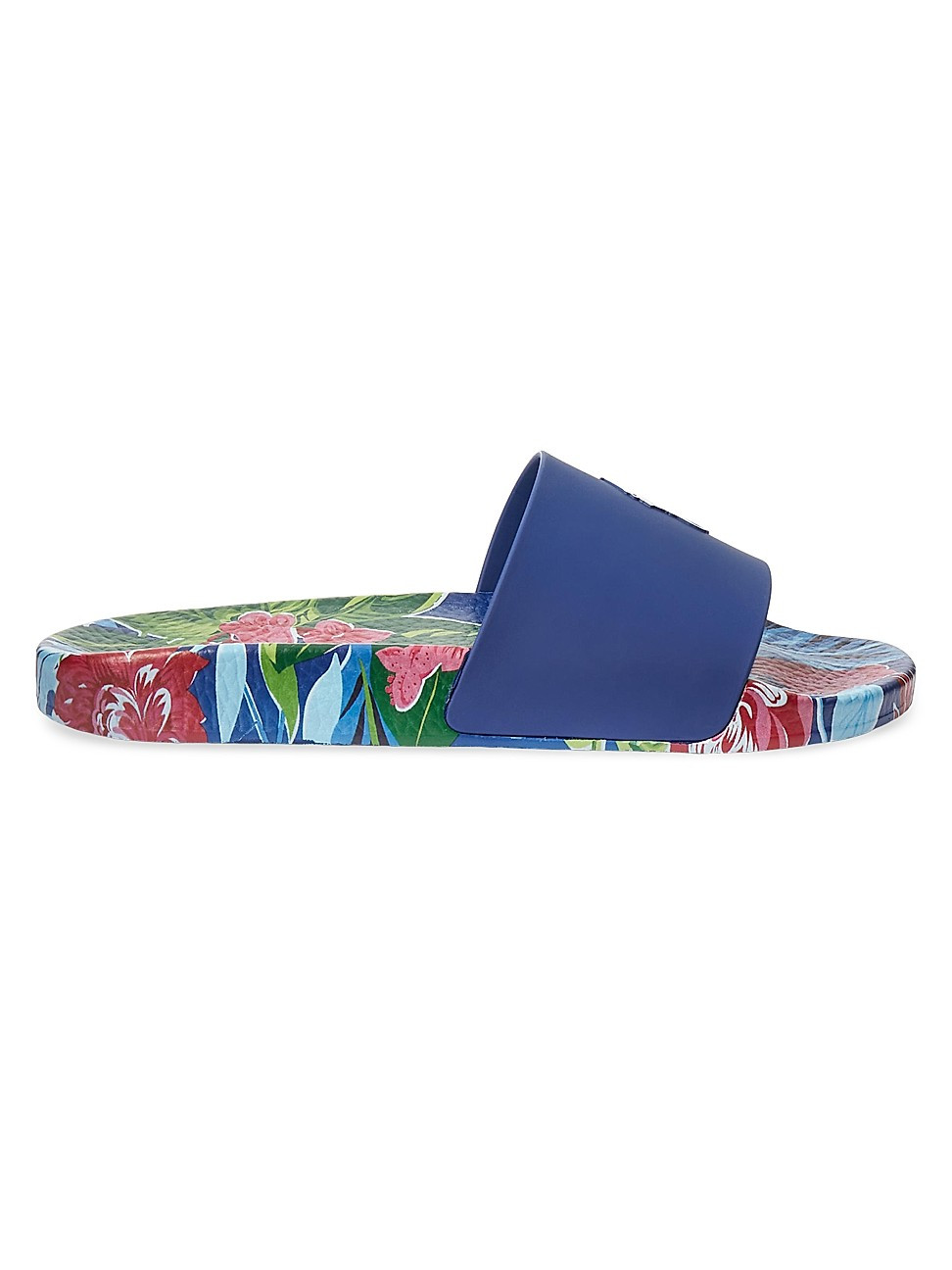 Men's Floral Rubber Pool Slides - Navy Tropical Floral - Size 12 Sandals - Navy Tropical Floral - Si | Saks Fifth Avenue