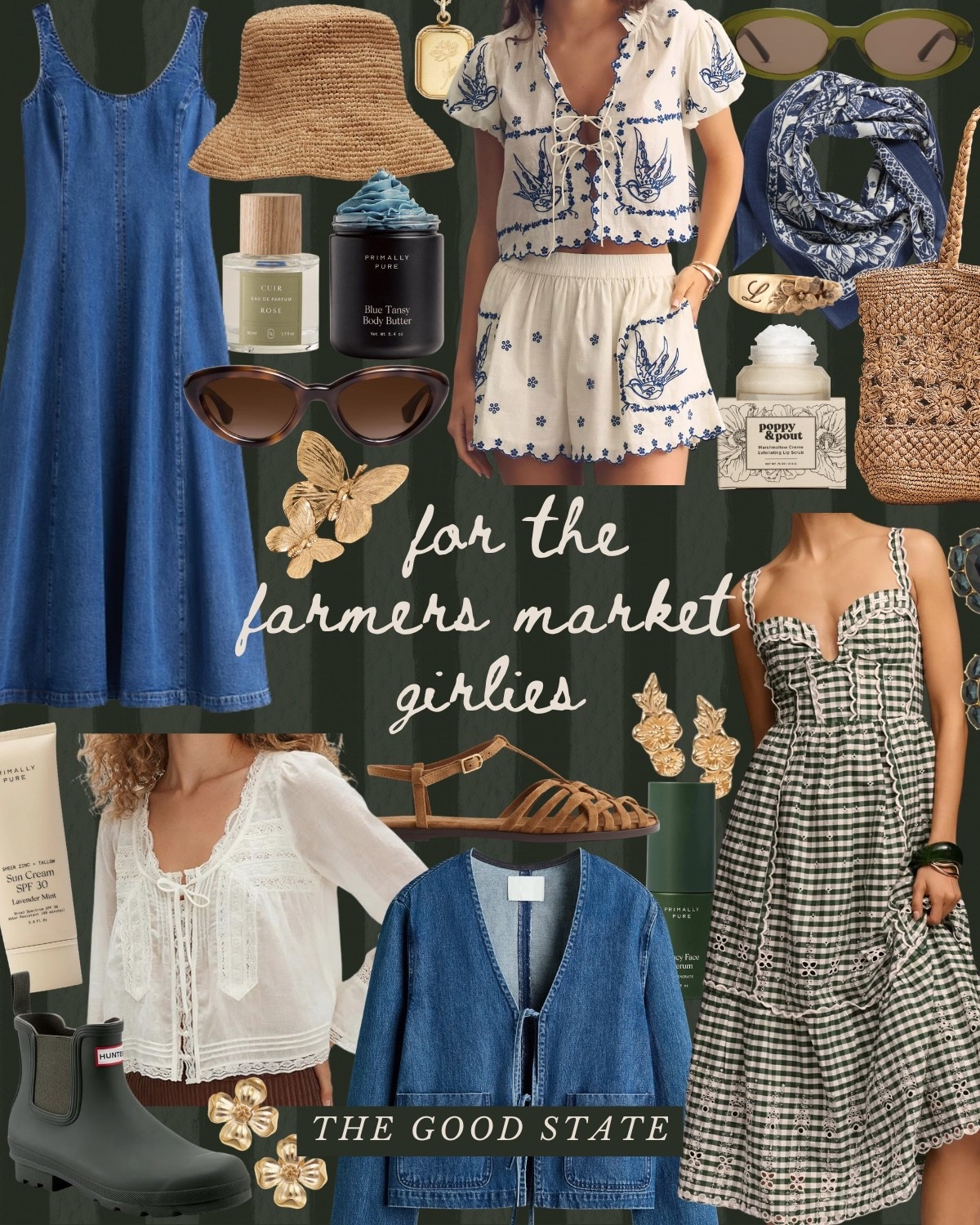 Hey Farmers Market girlies, this is for you☀️This is for all the girlies living their best and brightest life as the golden morning sunshine warms their face and a cool Spring breeze blows through their hair. For the ladies with an iced matcha latte (with a splash of vanilla or lavender pleaseee) in one hand and a bouquet of fresh flowers in the other. This is for the ones who wake up—sometimes earlier than they’d like to on the weekend—so they can have the first pick of produce and pastries at their local market. And because there’s just something magical and neighborly about a slow morning wandering around the market. This collection is for gingham lovers, floral wearers and those who love a well worn ball cap. For the ones who layer their quilted jacket (or a neck scarf) with everything and who aren’t afraid of a good denim on denim moment. For the ones who love pops of color as well as grounding earth tones. This is for the farmers market ladies who may or may not treat themselves to a little mid-day nap afterwards…followed by a picnic with all their market goodies and closest girlies of course. This is for the ladies who make fresh sourdough loaves for their household every week and who love decorating cakes with pretty flowers. For the ones who eat seasonally and may or may not have their own free-range chickens hehe. This collection is for you🍓

#LTKMothersDay #LTKootd #LTKSaleAlert