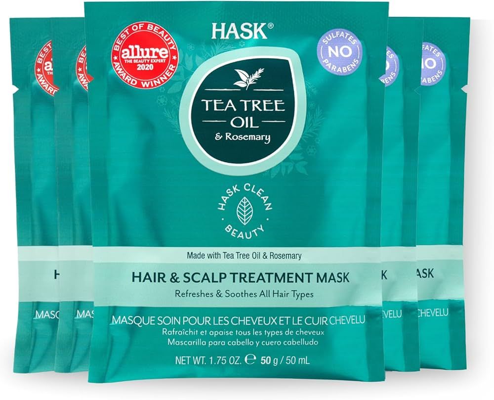 HASK TEA TREE Revitalizing Deep Conditioner Treatments for all hair types, color safe, gluten fre... | Amazon (US)