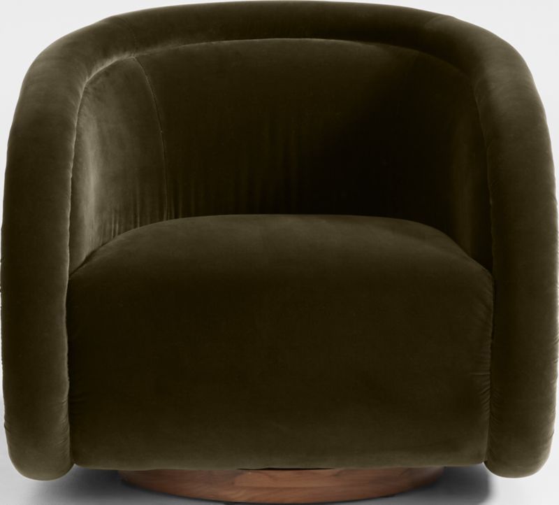 Medoc Swivel Chair + Reviews | Crate & Barrel | Crate & Barrel