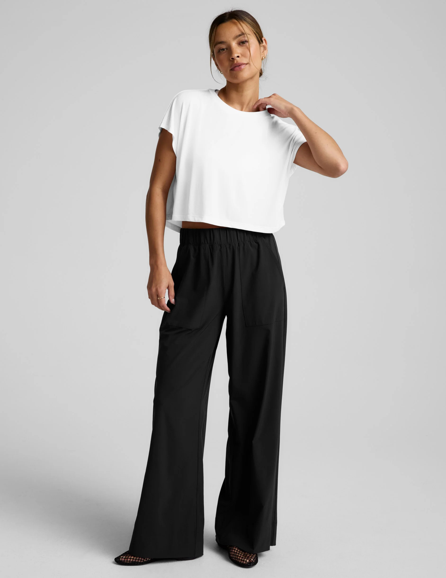 Studio Luxe Cropped Tee | Beyond Yoga | Beyond Yoga