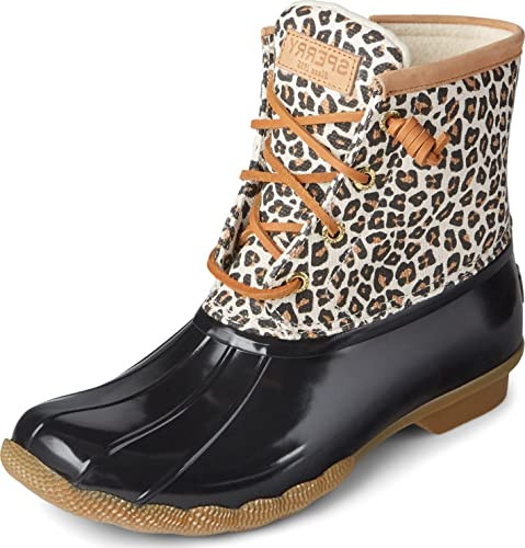 Sperry Top-Sider Saltwater Animal Print Duck Boot Women Multi | Amazon (US)