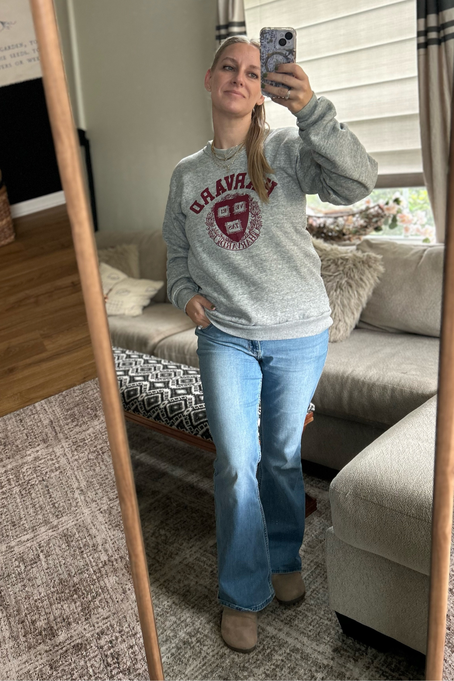 Really into the collegiate look. Thrifted this Harvard sweatshirt because I did NOT actually attend. 

Linked some Harvard gear from @amazon

#thriftedfinds 
#goodwillfashionfinds #harvard



#LTKFindsUnder50 #LTKOver40 #LTKStyleTip