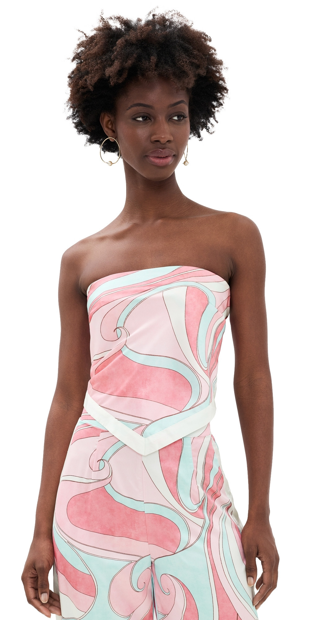 Runaway the Label Milani Satin Scarf Top Camino Pink M | Shopbop
