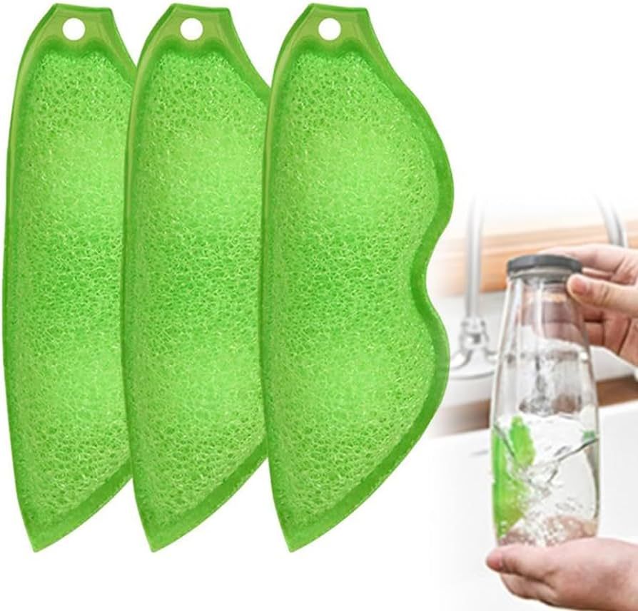 Magic Beans Bottle Cleaner, Bottle Cleaning Sponge, Beans-Shaped Bottle Cleaning Sponge, Reuseabl... | Amazon (US)