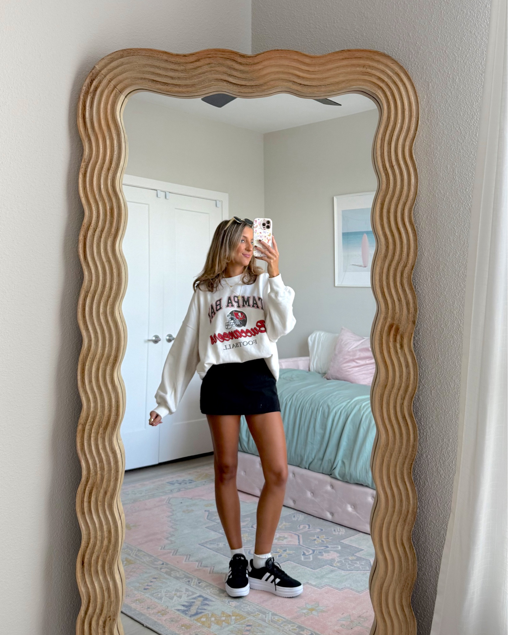 fall outfit ideas from Abercrombie 🤎🍁 wearing a 24 regular in these jeans and an XS in the top - cutest game day / NFL outfit 

#LTKSeasonal #LTKActive #LTKSaleAlert