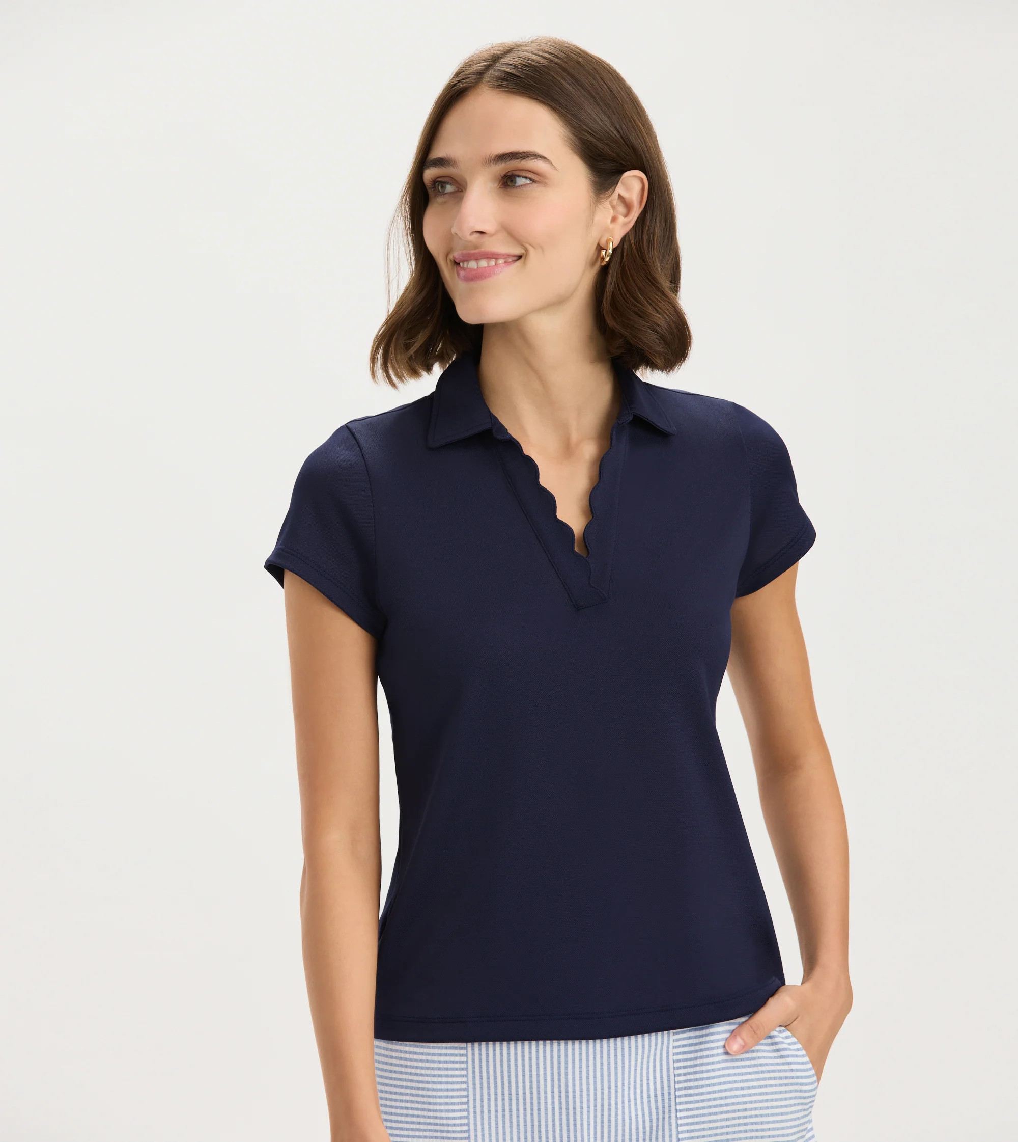 Renwick Scallop Performance Polo | Renwick Golf