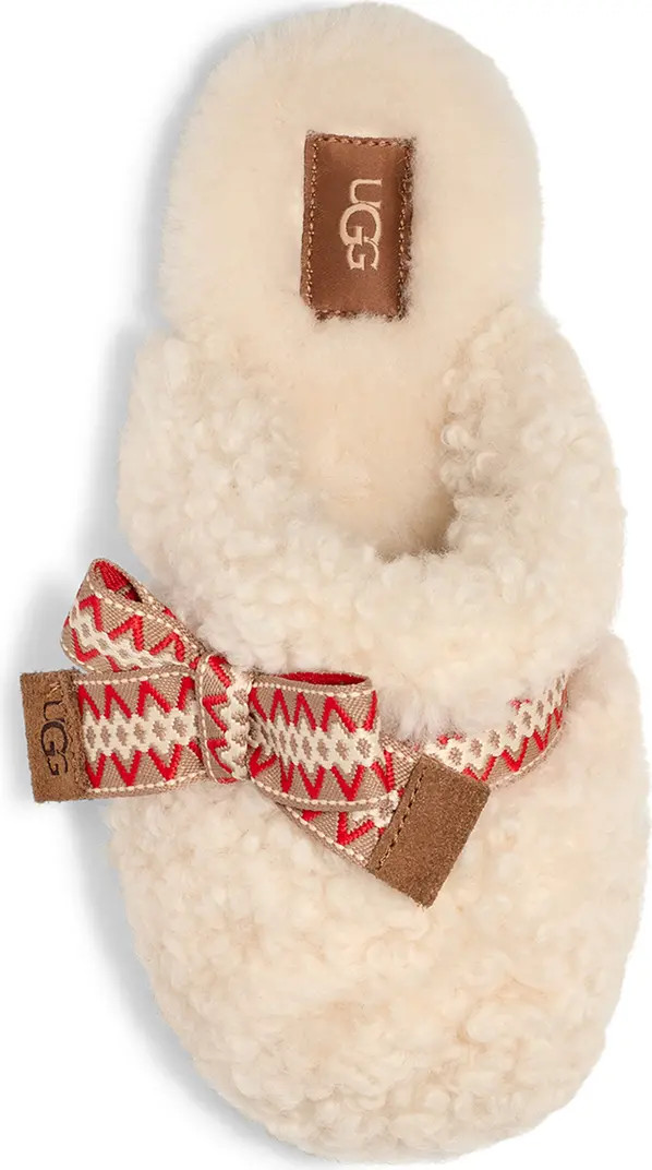 Maxi Curly Genuine Shearling Scuff Slipper (Women) | Nordstrom