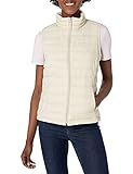 Amazon Essentials Women's Lightweight Water-Resistant Packable Puffer Vest, Pumice, Large | Amazon (US)