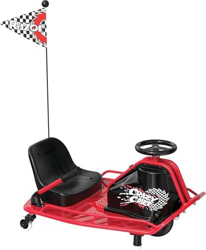 Razor Crazy Cart - 24V Electric Drifting Go Kart - Variable Speed, Up to 12 mph, Drift Bar for Co... | Amazon (US)