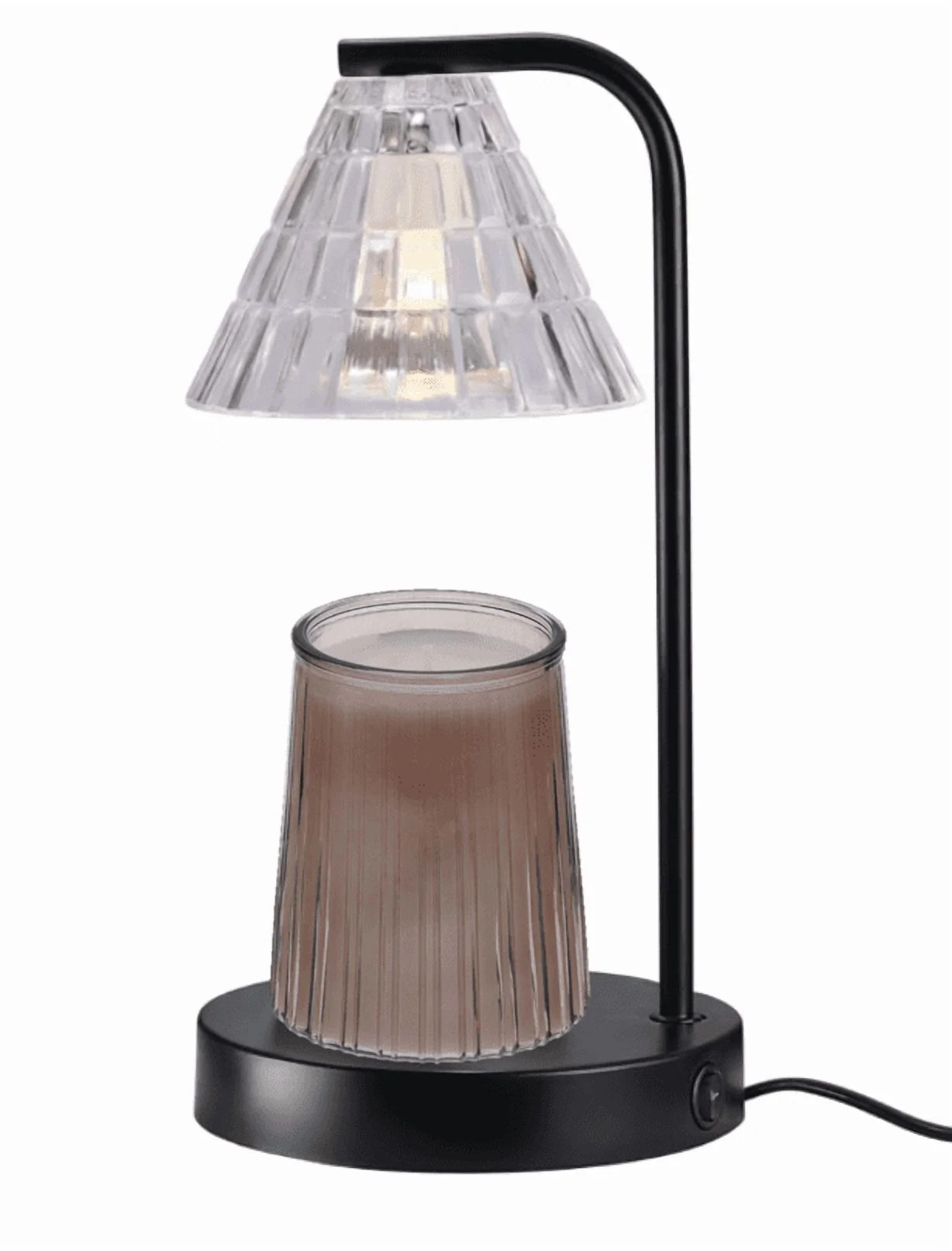 Better Homes & Gardens Candle Warmer Lamp, Glass Shade, Black, Traditional, 10.5 Inch, 1 Count | Walmart (US)