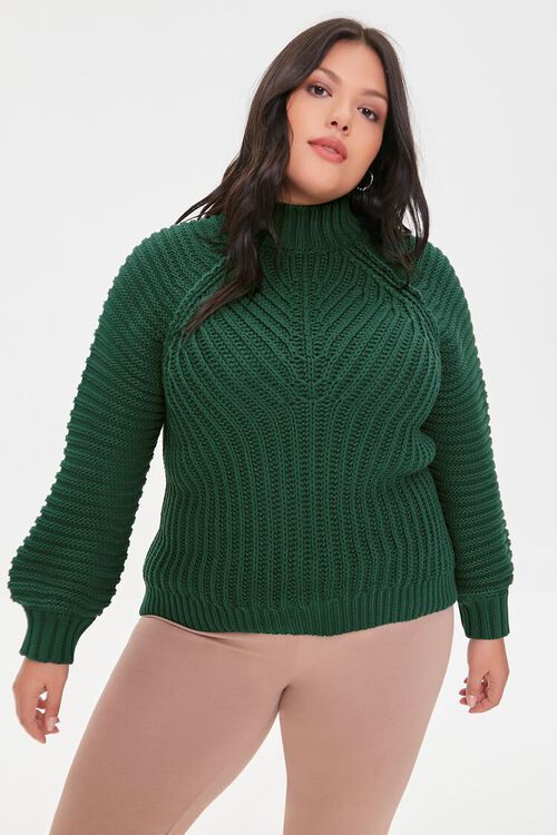 Ribbed Mock Neck Sweater | Forever 21 (US)
