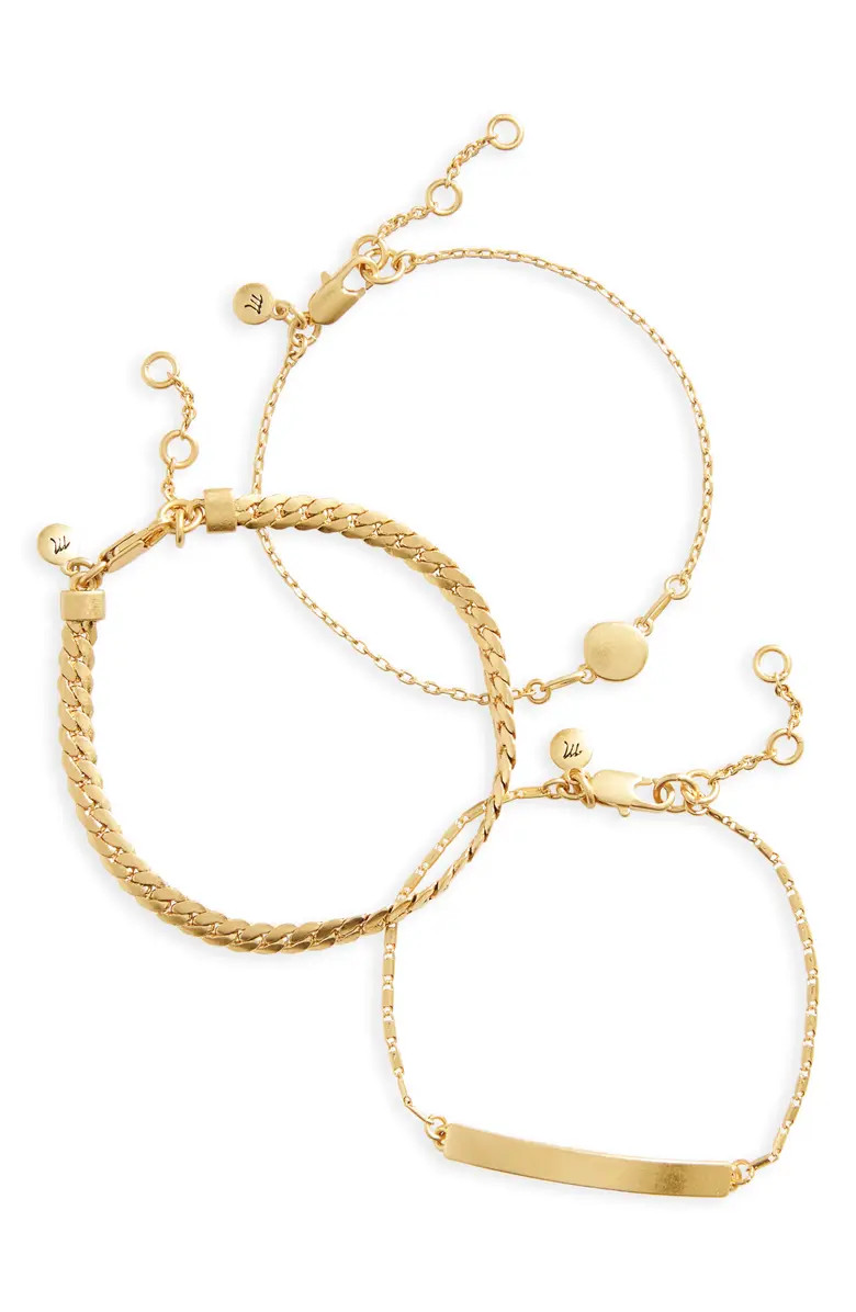 3-Pack Chain Bracelet Set | Nordstrom