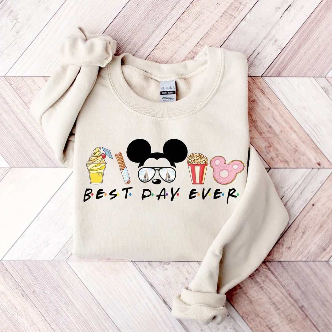 Best Day Ever Sweatshirt, Disney Sweatshirt, Disney World Sweatshirt, Walt Disney Sweaters, Disney F | Etsy (US)